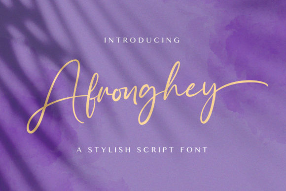 Afronghey: A Refined Script Font for Modern Web Design