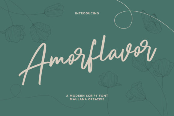 Amorflavor: A Refined Script Font