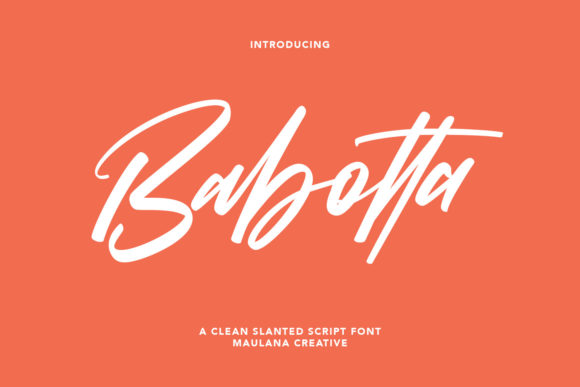 Babotta: The Modern Script Font for Professional Branding
