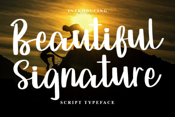 Beautiful Signature Font for High-Impact Campaign Design