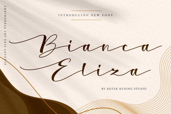 Bianca Eliza: A Sweet Script Font for Makers