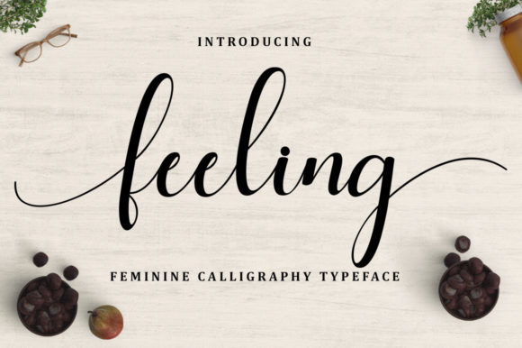 Feeling: An Elegant Script Font for Editorial Design