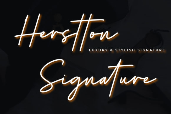Herstton Signature: A Romantic Script for Editorial Design