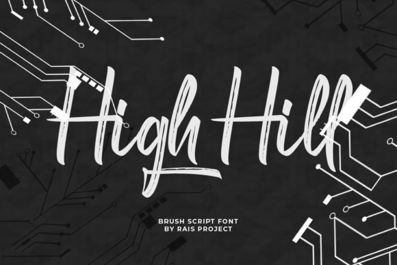High Hill: A Relaxed Script Font for Modern Editorial Design