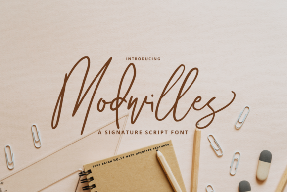 Modwilles: A Thin Script Font for Elegant Branding