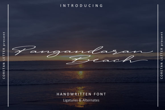Pangandaran Beach: The Script Font for Scroll-Stopping Designs