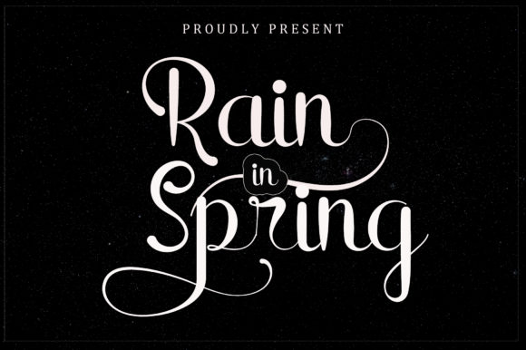 Rain in Spring: A Modern Script Font for Editorial Design