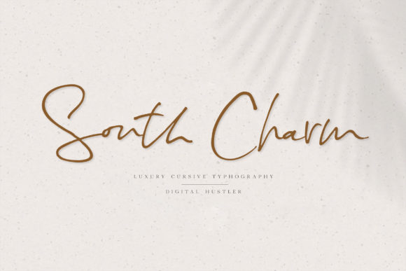 South Charm: A Delicate Script Font for Editorial Design