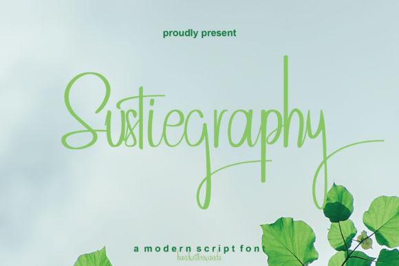 Sustiegraphy: A Refined Script Font for Elegant Editorial Design