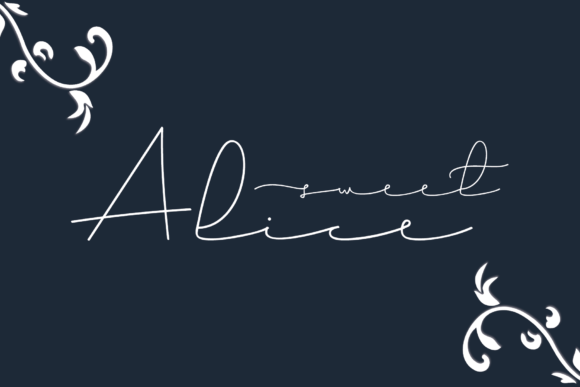 Sweet Alice: A Stylish Script Font for Digital Branding