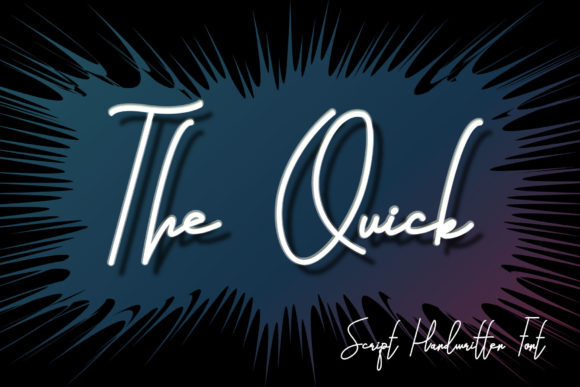 The Quick: A Refined Script Font for Modern Editorial Design