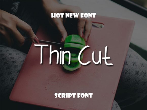 Thin Cut Font for Professional Branding