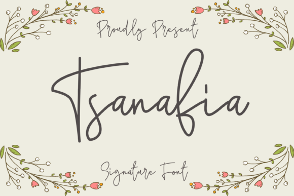 Tsanafia: A Delicate Script Font for Elegant Branding